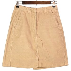 Covington Vintage 90's Y2K Corduroy Khaki Colored Fashion Mini Skirt Women's 6